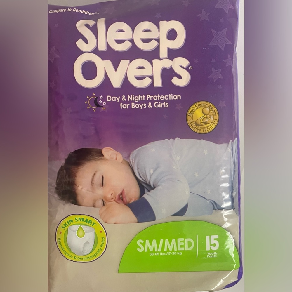 Sleepover sleeping diapers brand new